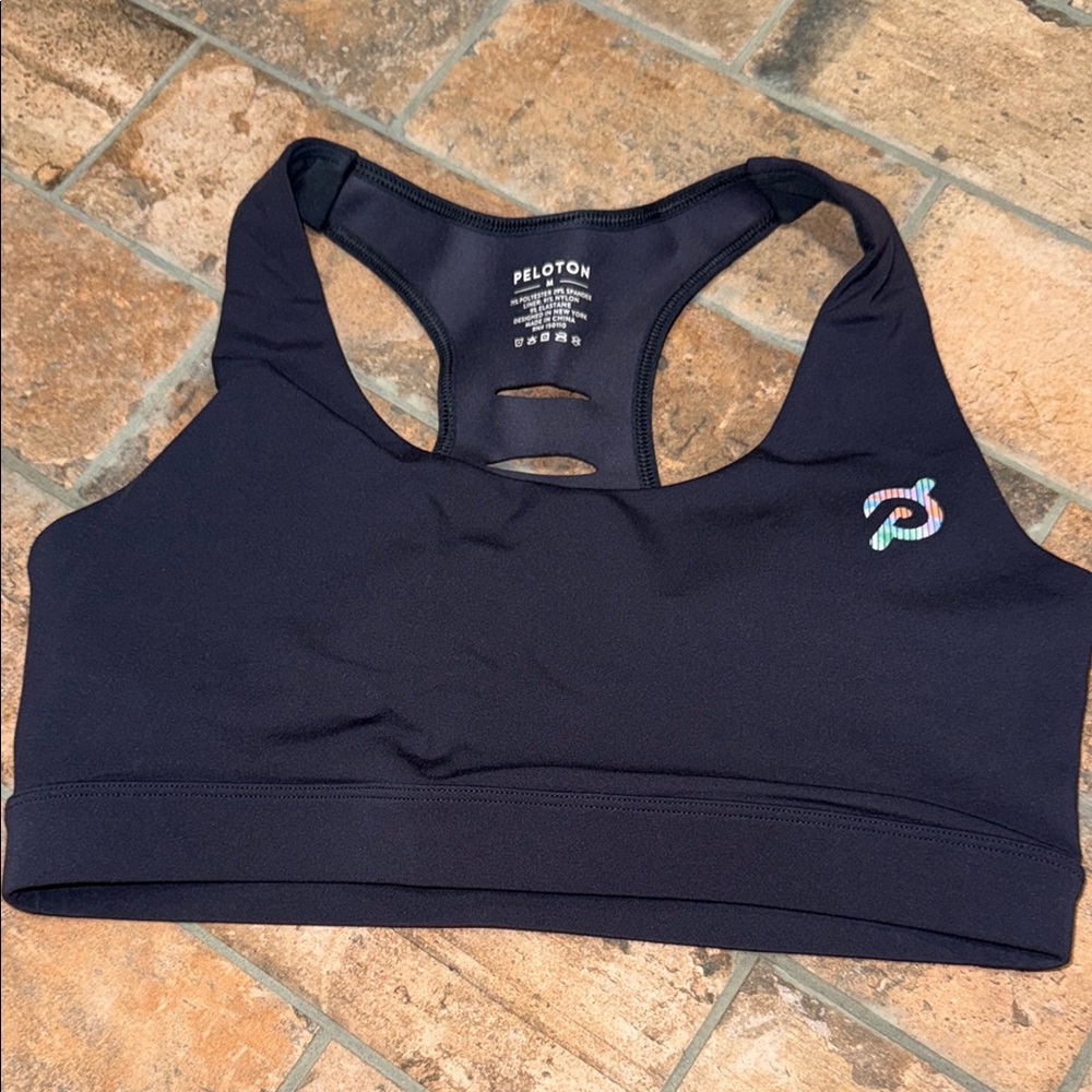 Peloton Midnight Black Sports Bra